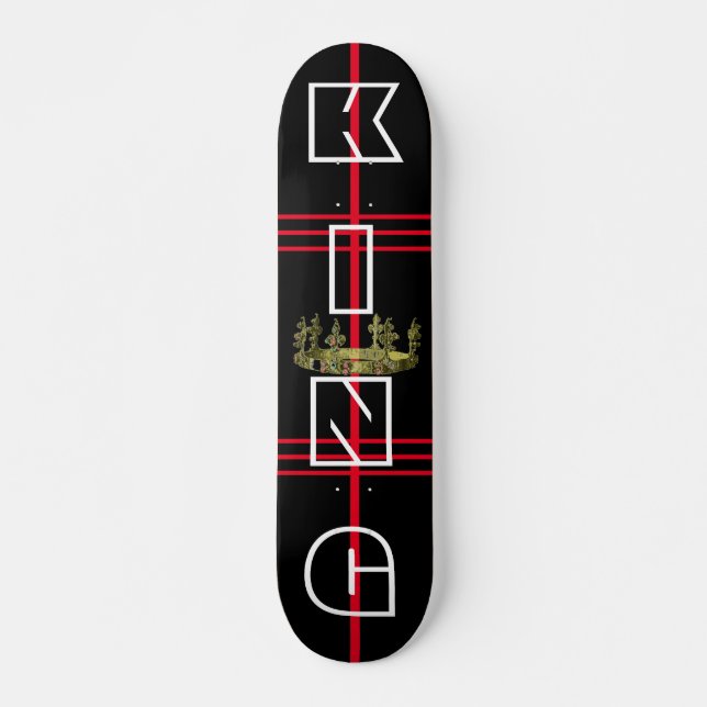 Le King Design Skateboard pour débutants (Devant)
