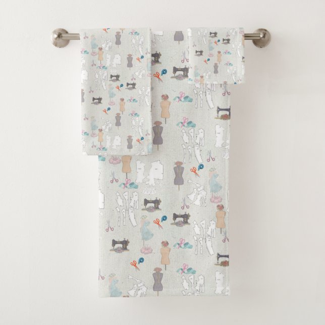 Le kit de serviettes de bain design (En situation)