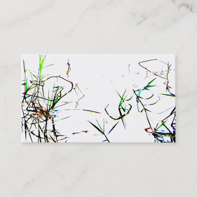 Le l abstrait carte de visite de la nature de (Devant)