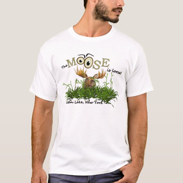 Le lac indien, NY, "les orignaux est" T-shirt (Devant)