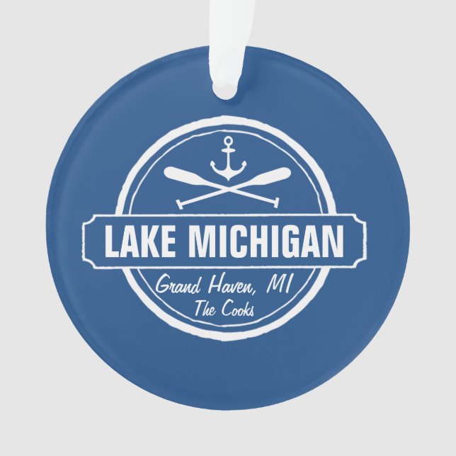 Le lac Michigan, ville faite sur commande, nom, (devant)