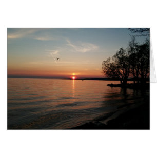 Le lac Ontario au coucher du soleil