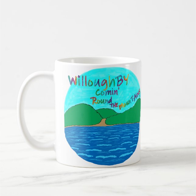 Le lac Willoughby Café Mug (Gauche)
