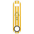 Le Lake Club Green Crest Yellow Nautical Stripe