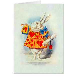 Le lapin à Alice au pays des merveilles ~ Carte