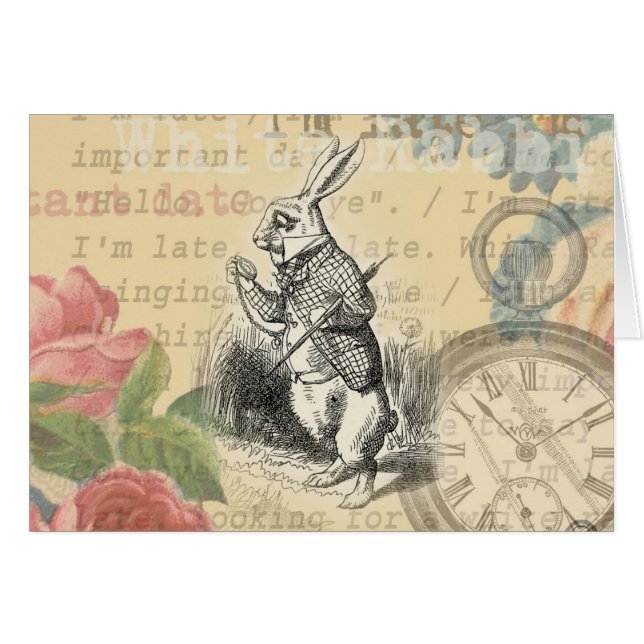Le lapin blanc Alice au pays des merveilles (Devant horizontal)