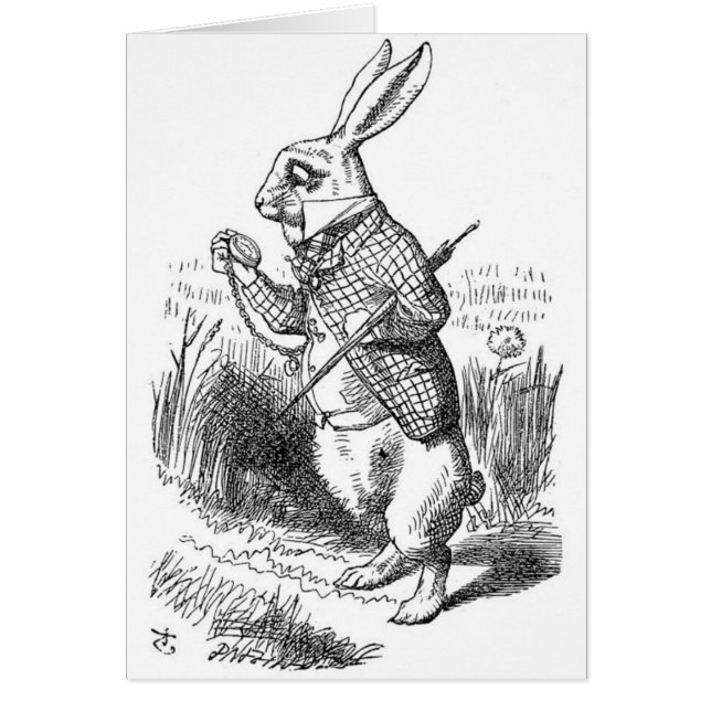 Le lapin blanc avec la montre (Devant)