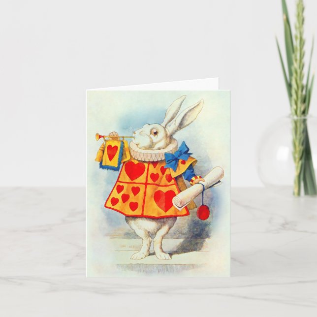 Le Lapin dans Alice au Pays des Merveilles ~ Carte (Devant)