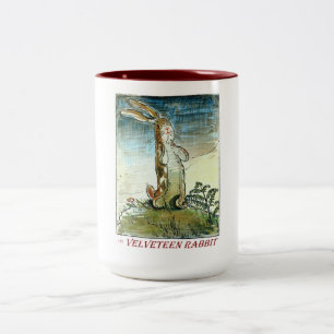 Le lapin de velventine - tasse à deux tons