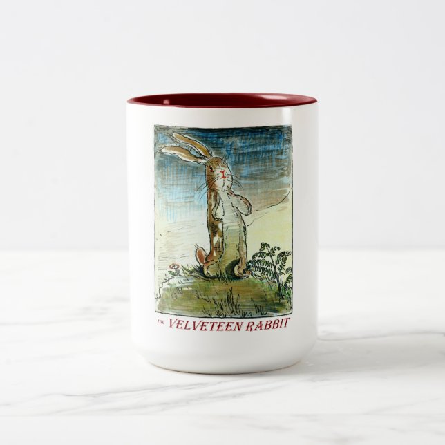 Le lapin de velventine - tasse à deux tons (Centre)