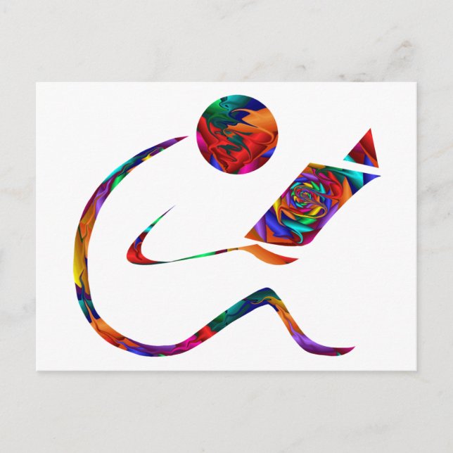 Le lecteur - Carte postale Imaginaire (Devant)