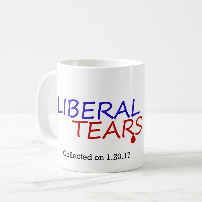 Le libéral déchire la tasse de café (Devant gauche)