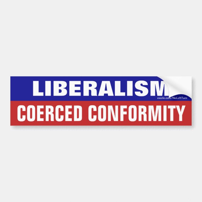 Le libéralisme est un autocollant de conformité co (Devant)