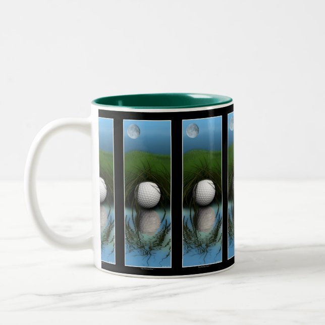 "LE LIEU DE CACHAGE" Amusante Mug de Golfeur (Gauche)
