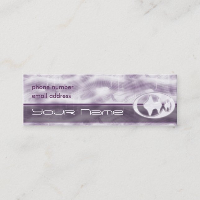 Le lilas rêve la carte de profil (Devant)