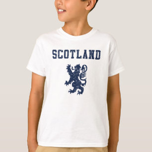 Le lion effréné écossais badine le T-shirt