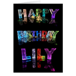 Le lis nommé dans 3D s'allume (la photographie)