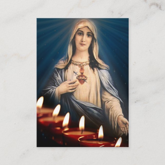Le Lit béni de Vierge Marie mire les cartes (Devant)