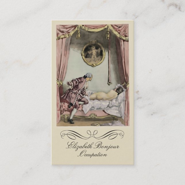 Le lit français ~ Carte de visite (Devant)