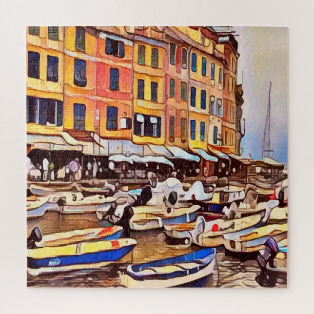 Le littoral italien Portofino Artsy Jigsaw Puzzles (Vertical)