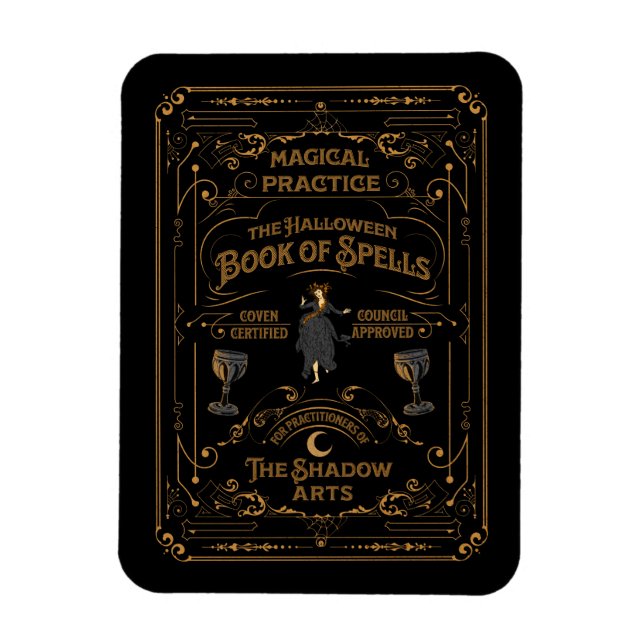 Le livre des sorts d'Halloween | Goth Magnet (Vertical)