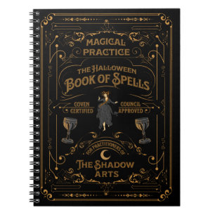 Le livre d'Halloween Spells Spiral Goth Carnet