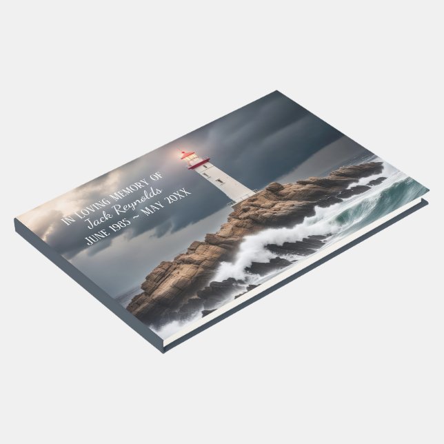 Le livre d'hôtes Lighthouse On Rocks Memorial (Coin)