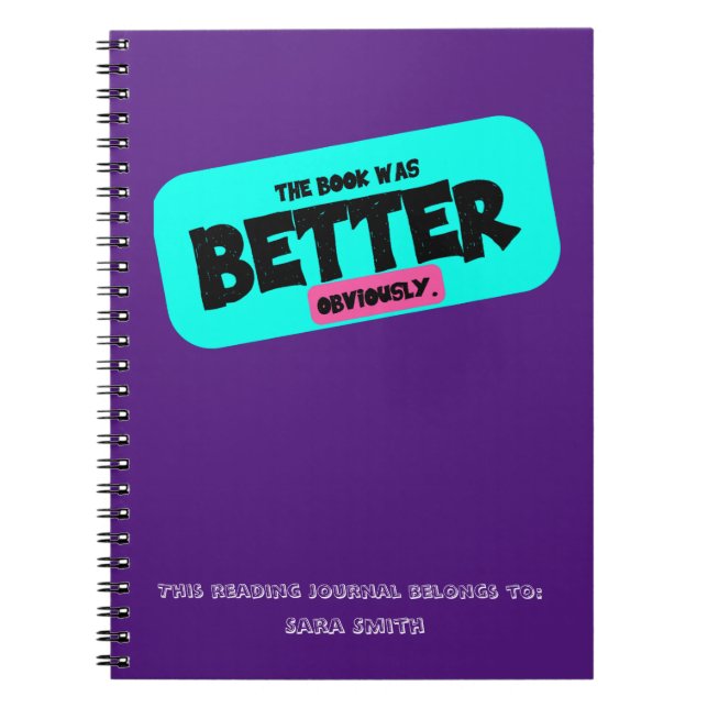 Le Livre Était Mieux (Évidemment) Lecture Journal (Devant)