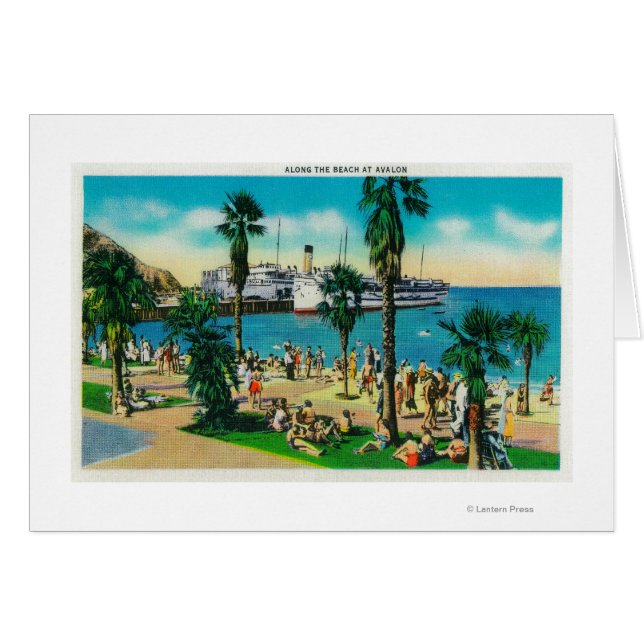 Le long de la plage sur l'île d'Avalon Catalina, C (Devant horizontal)