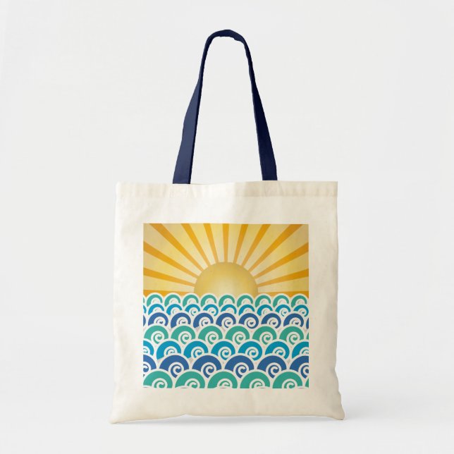 Le long du sac bleu de vagues (Devant)