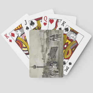 Le Louvre, engraved by Auguste Bry (engraving) Playing Cards