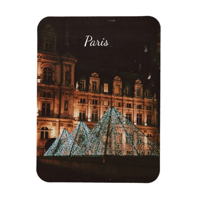 Le Louvre, Paris, France Magnet (Vertical)