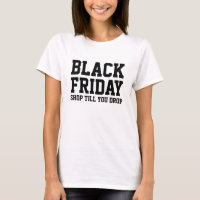 Le magasin noir du T-shirt | d'achats de vendredi