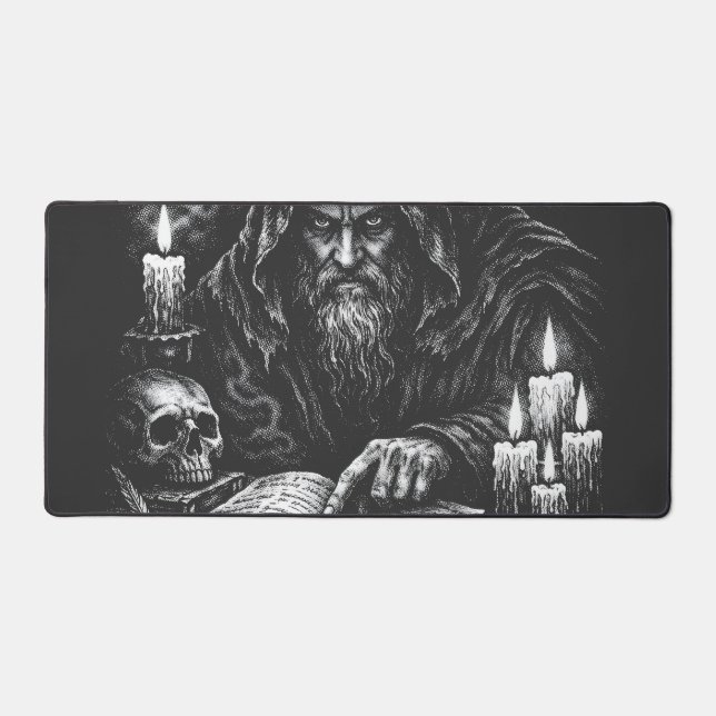 Le Magicien Étudiant le Grimoire — par BurnsInHell (Recto)