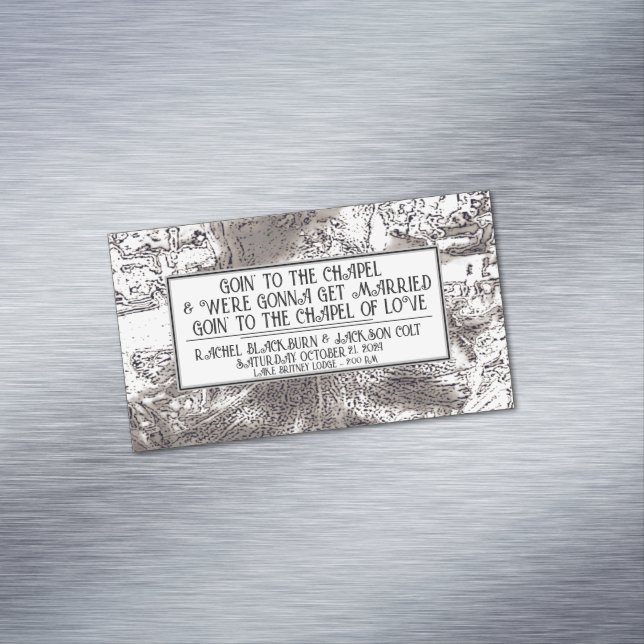 Le magnétisme du Carte de visite "Mariage Faire-pa (In Situ)