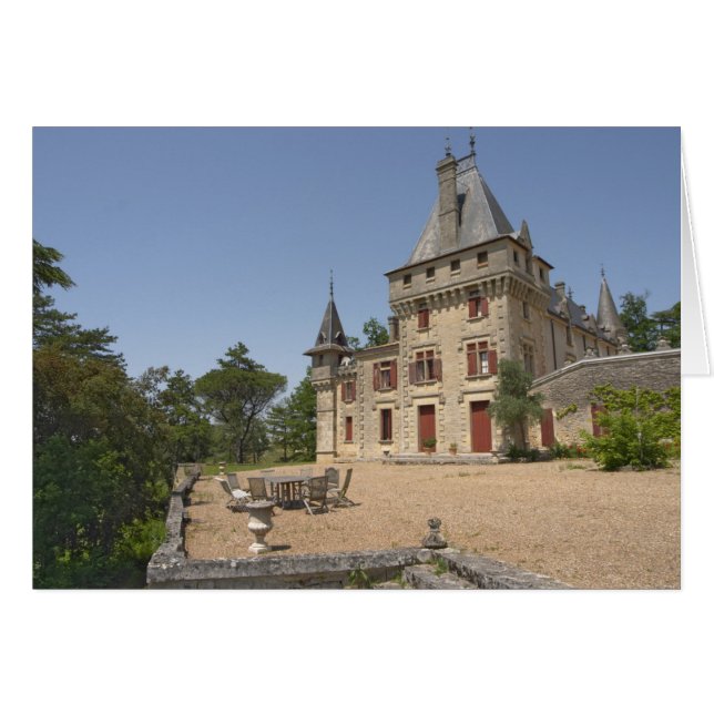 Le magnifique Château de Pressac et son jardin (Devant horizontal)