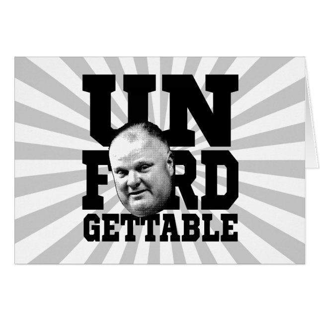 Le maire inoubliable Rob Ford de Toronto (Devant horizontal)
