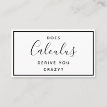 Le Maître Tutor du Collège - Carte de visite amusa