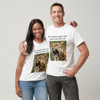Le majestueux T-Shirt Leopard Roaring Design.