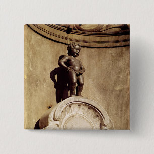 Le Mannequin Pis, 1619 2 Inch Square Button
