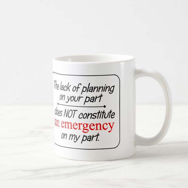 Le manque de tasse de planification… - (Droite)