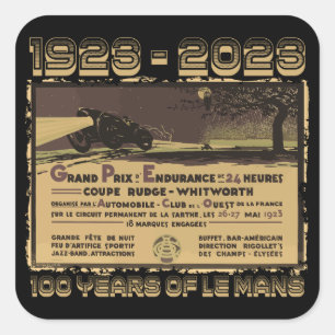 Le Mans 24 Hours French Grand Prix 24h GT7 Square Sticker