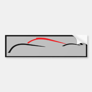 Le Mans prototype racer bumper sticker