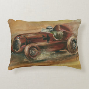 Le Mans Racecar by Ethan Harper Decorative Pillow