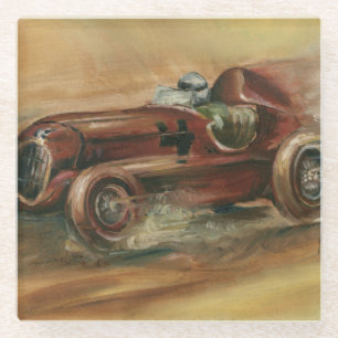 Le Mans Racecar by Ethan Harper Glass Coaster