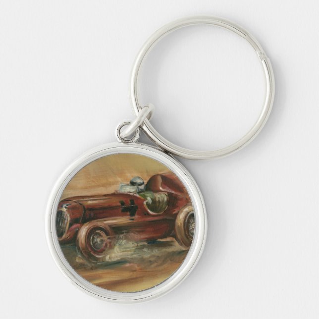 Le Mans Racecar by Ethan Harper Keychain (Front)