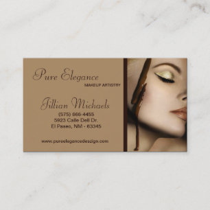 Le maquilleur composent le carte de visite de