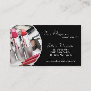 Le maquilleur composent le carte de visite de