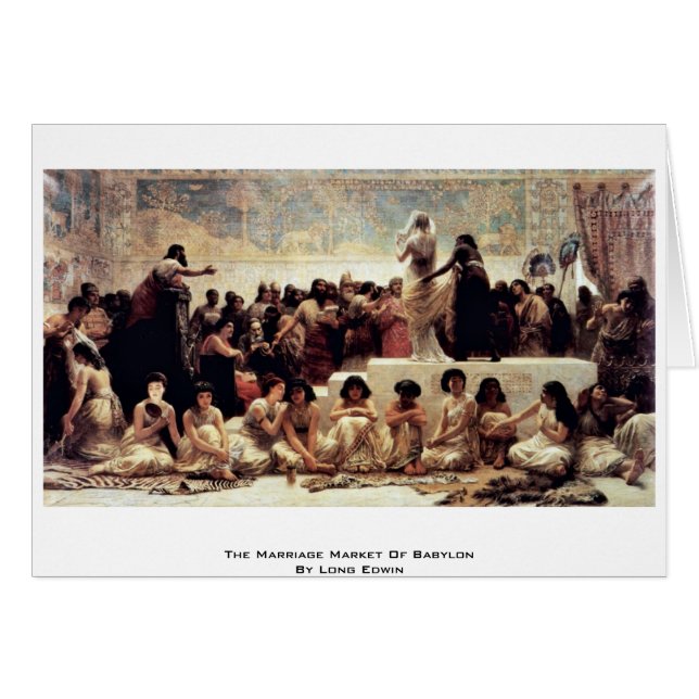 Le marché de mariage de Babylone par long Edwin (Devant horizontal)