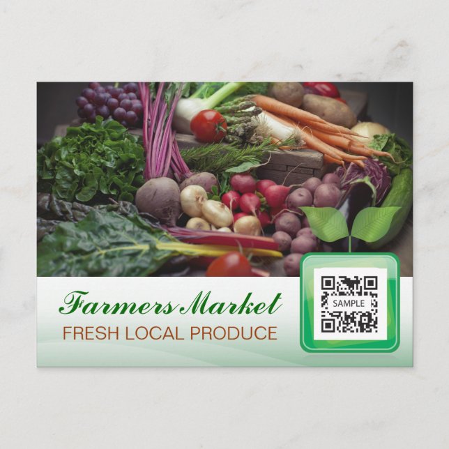Le marché des fermiers Modèles de cartes postales (Devant)